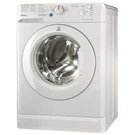  Стиральная машина Indesit BWSB 51051 белый, фронт, 85х60x43см, макс загр. 5кг, 1000 об/мин,классы A+/А/С, 16 программ 