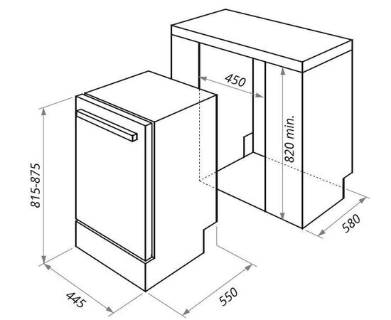  Посудомоечная машина Maunfeld MLP-08B 